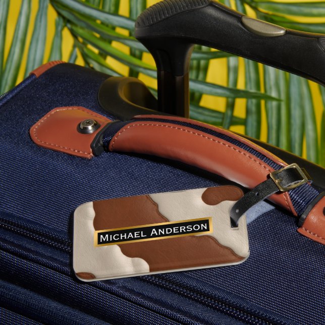 Populär Lyx Elegant Falsk Koxläder Kollektion Bagagebricka (Framsida Insitu 3)