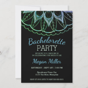 Popular Mandala Bachelorette Party-inbjudan Inbjudningar