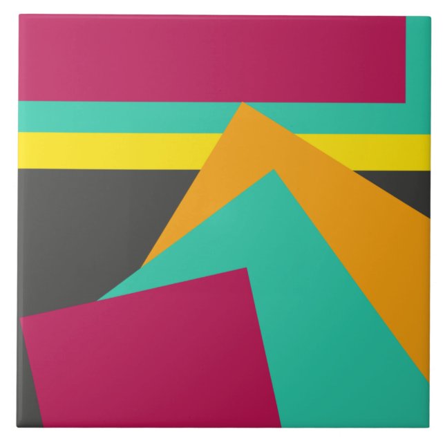 Populär modern geometrisk design kakelplatta (Framsidan)