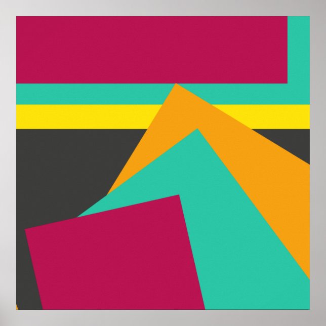 Populär modern geometrisk design. poster (Framsidan)