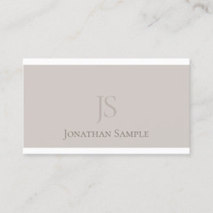Populär monogrammad elegant grafik, modern visitkort