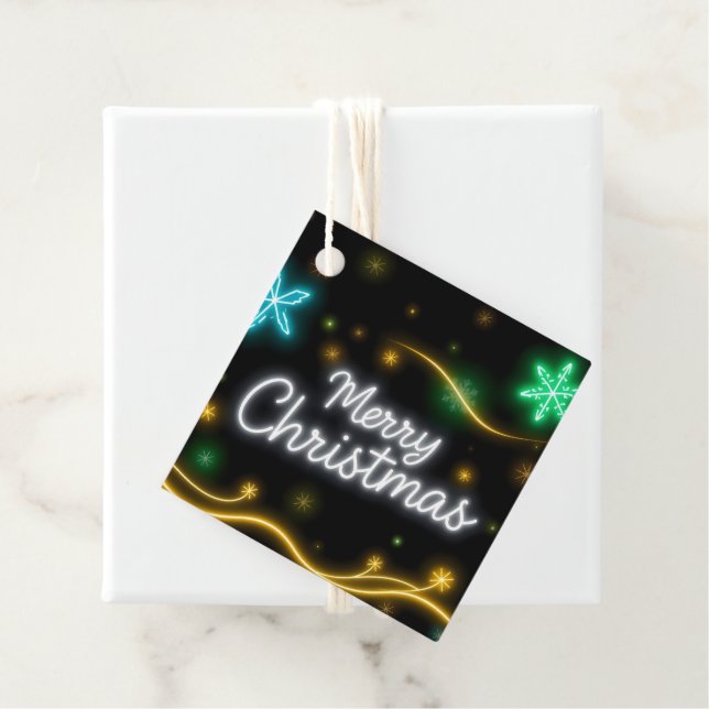 Popular Neon-Helgdag, julsamling Gåvor Etiketter (På plats)