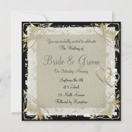 Populär och Elegant gammal Papper bröllopsinbjudan Inbjudningar