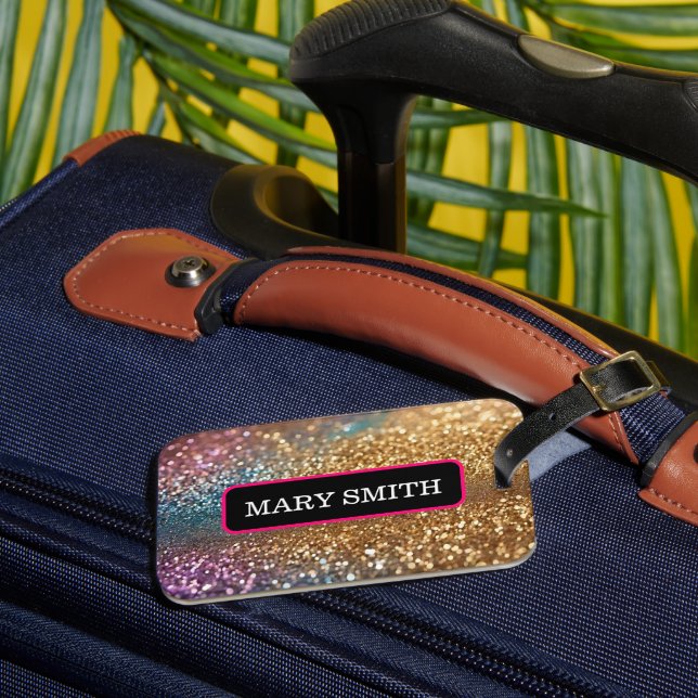 Populär opal Holografisk samling i Glitter Bagagebricka (Framsida Insitu 3)