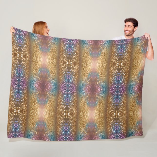 Populär opal Holografisk samling i Glitter Fleecefilt (På plats)