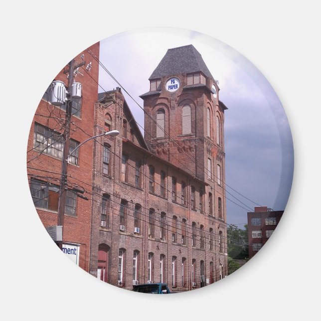 Popular Papper Company i Scranton, PA Magnet (Framsidan)