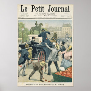 Populär protest mot Joseph Reinach Poster
