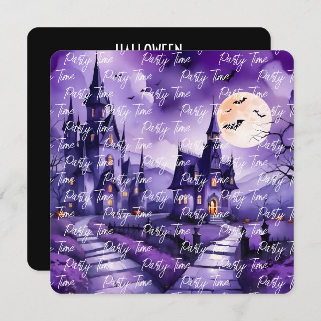 Populär Pumpkin Halloween-höstsamling Inbjudningar (Fram/baksida)