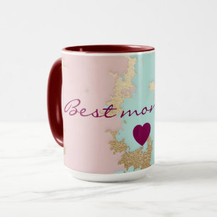 Populär Rosa Mint Guld Lyx Kollektion Mugg