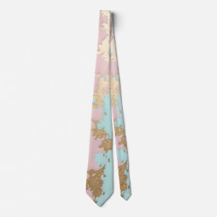 Populär Rosa Mint Guld Lyx Kollektion Slips