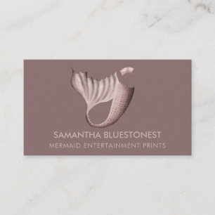 Populär rosa stjärt bustier kostym havfrue visitkort