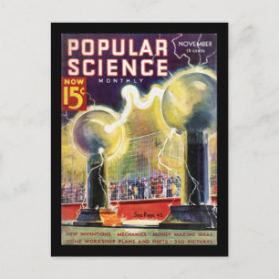 Popular Science Monthly, November 1936_Pulp Art Vykort