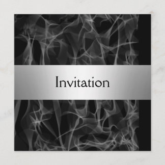 Popular Smoke Black Party-inbjudan sparar datumet Spara Datumet