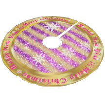 Populär snöflingor Guld Glitter Lila