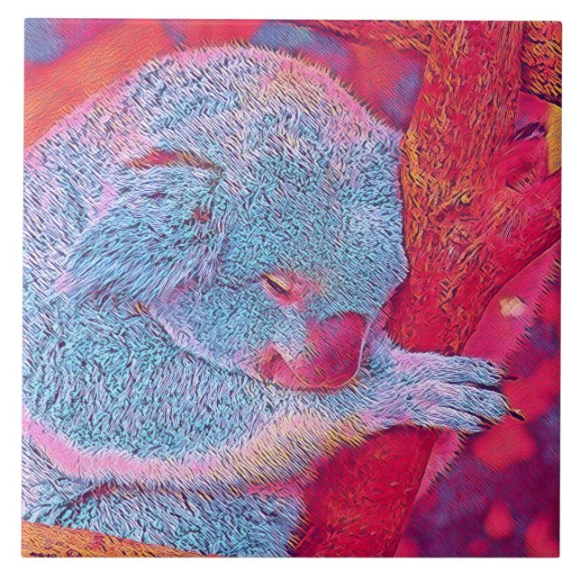 populära Animals - Koala Kakelplatta (Framsidan)