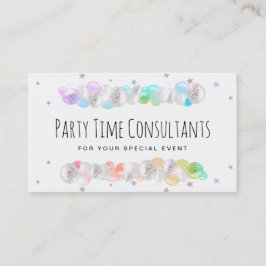 *~* Populära bubblor Regnbåge Party, händelseplane Visitkort