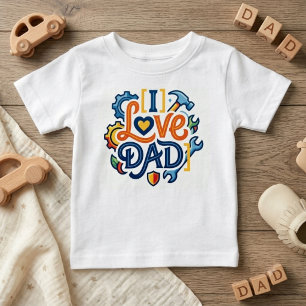 Populära Daddy Babykläder Present   Jag älskar Pap T Shirt