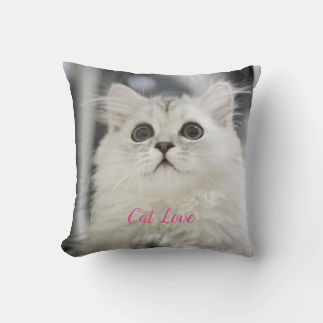 Populära designutfall för Kat Kärlek Kudde (Framsida)