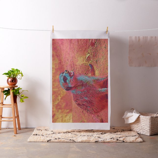 populära djur - Meerkat Tyg (In Situ)