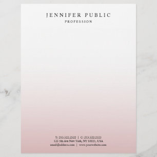 Populära Eleganten Ro White Modern Template Brevhuvud