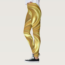 Populära guld Glossy Leggings