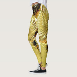 Populära guld Glossy Leggings