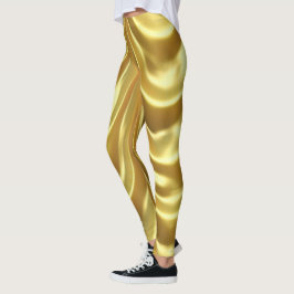 Populära guld Glossy Leggings
