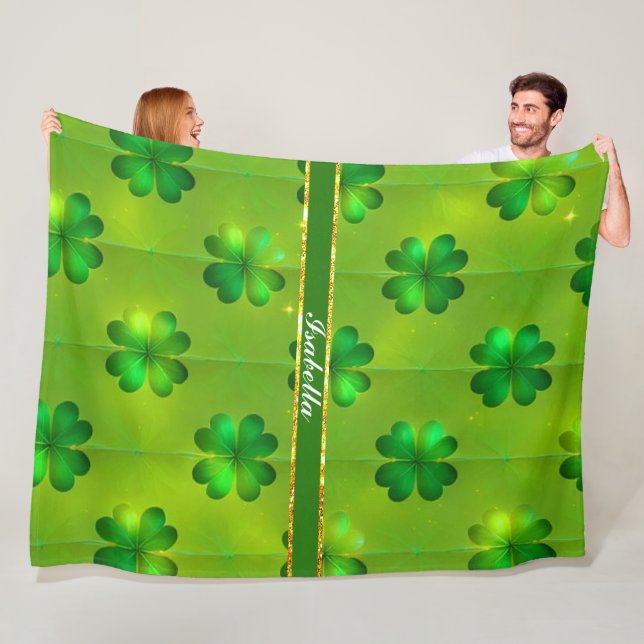 Populära insamlingar i St patrick's day Klöver 4 Fleecefilt (På plats)