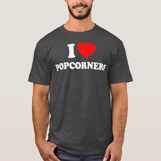 Populära Kärlek Heart Retro Funny Gift T Shirt (Framsida)