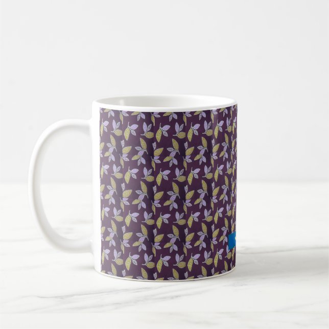 Populära löv-design kaffemugg (Vänster)