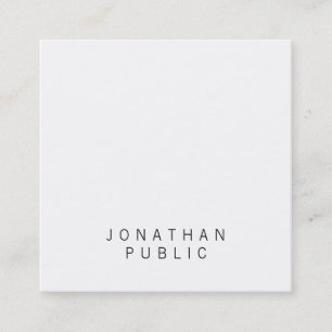 Populära minimalistmallens Professionell design Fyrkantigt Visitkort