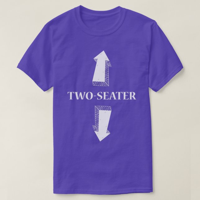 Populära offerter för två säteskunniga Vuxen humor T Shirt (Design framsida)