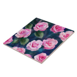 Populära populära Rosa ros-samlingen med vacker va Kakelplatta