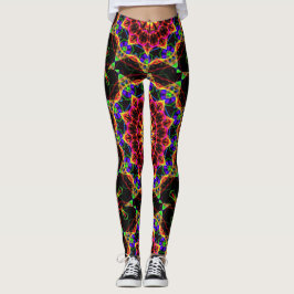 Populära Psykedeliska Mönster Leggings