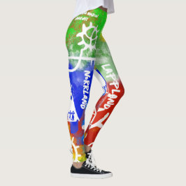 Populära samiska mönster leggings