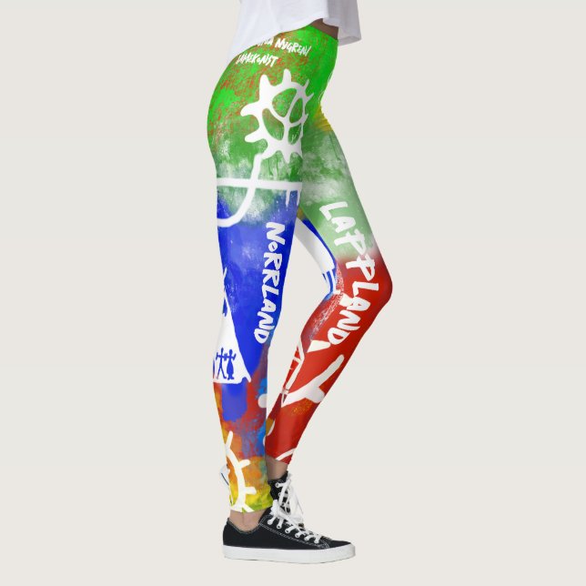 Populära samiska mönster leggings (Höger)