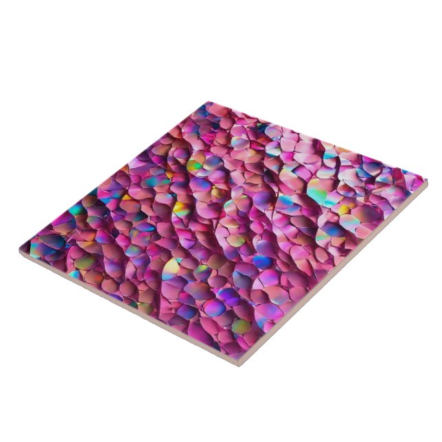 Populära samlingen Glitter Opal HoloGraph Kakelplatta (Sidan)