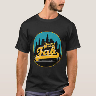 Populära tecknet Rock musik i strecket T Shirt