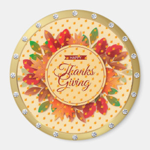 Populäraste Happy thanksgiving-magnet Magnet