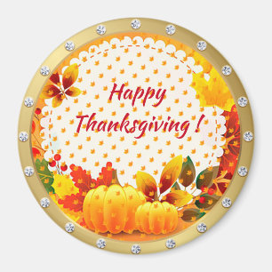 Populäraste Happy thanksgiving-magnet Magnet