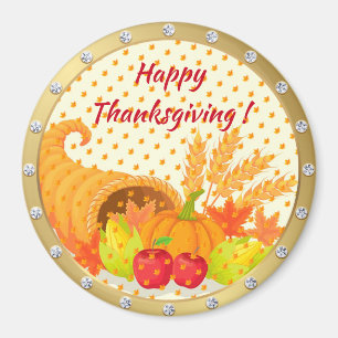 Populäraste Happy thanksgiving-magnet Magnet