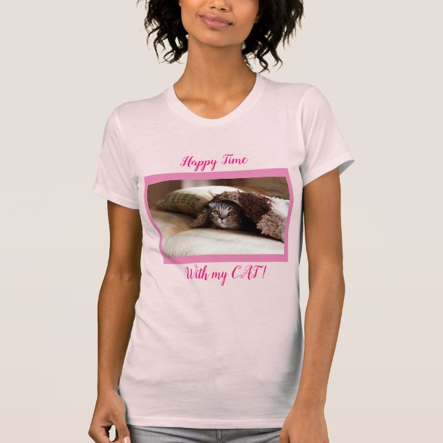 Populärt bästa Cute Cat Pet T Shirt (Framsida)