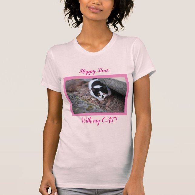 Populärt bästa Cute Cat Pet T Shirt (Framsida)