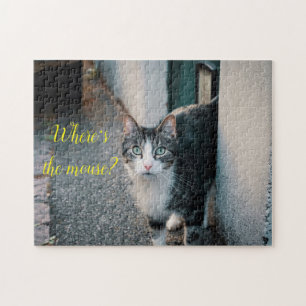 Populärt presentationsstöd för kattdesign pussel