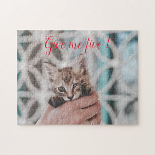 Populärt presentationsstöd för kattdesign pussel