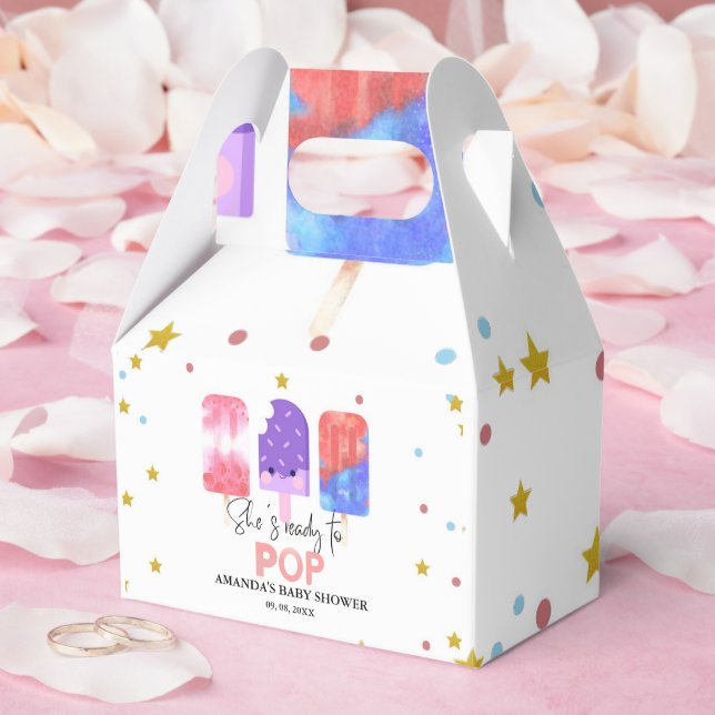 Population Hon är redot att popup Baby Shower Presentaskar (Bröllop)