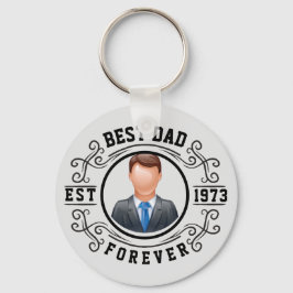 Populationen Best Pappa Forever Birthday Nyckelring