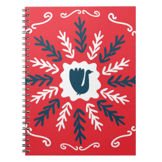 Populationsdule Art jul Tile Anteckningsbok