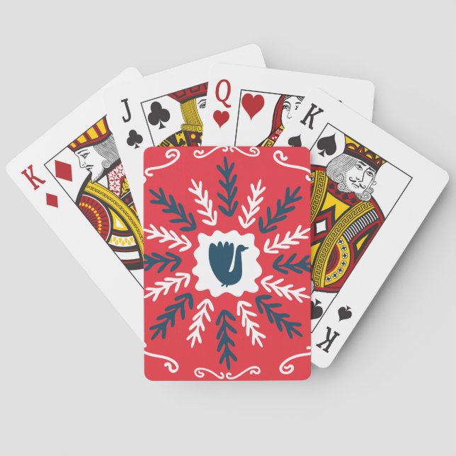 Populationsdule Art jul Tile Casinokort (Baksidan)
