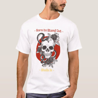 Populationskultur för svart och röd beläggning t shirt